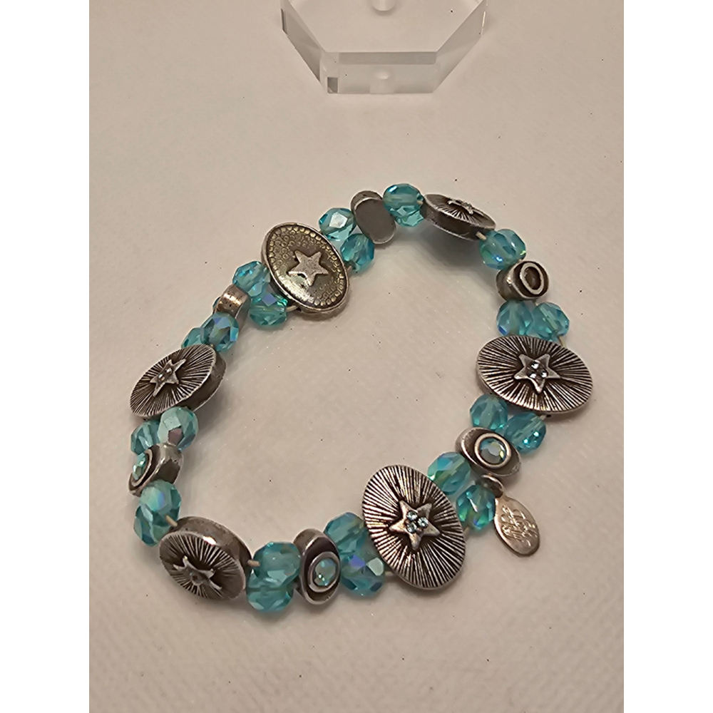 Vintage Kirk's Folly stars stretch bracelet